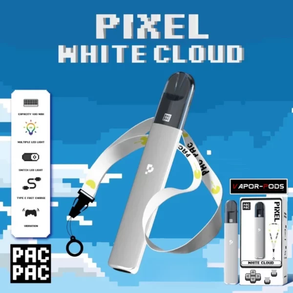 PACPAC Pixel พอตเปลี่ยนหัว สี White Clound