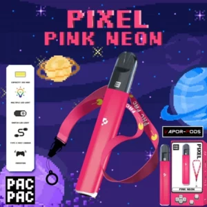 PACPAC Pixel พอตเปลี่ยนหัว สี Pink Neon