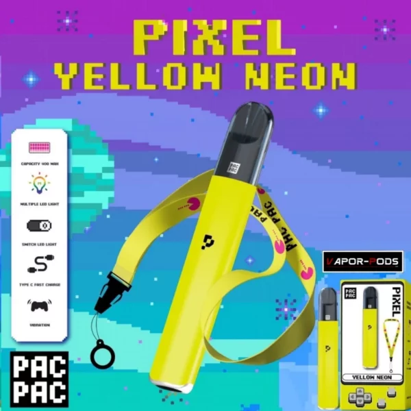 PACPAC Pixel พอตเปลี่ยนหัว สี Yellow Neon