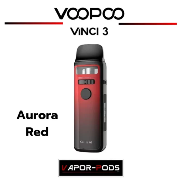 Voopoo Vinci 3 สี Aurora Red บุหรี่ไฟฟ้า