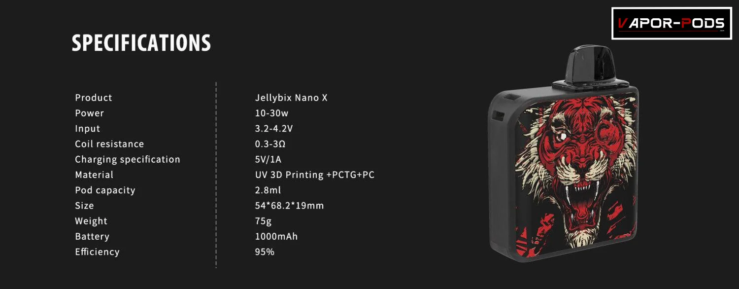 บุหรี่ไฟฟ้า Jellybox Nano X Pod 3