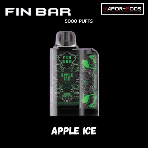 Finbar 5000 puffs กลิ่น Apple Ice