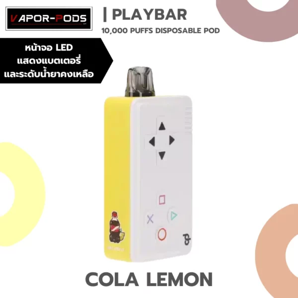 Playbar 10000 puffs กลิ่น Cola Lemon