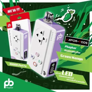 Playbar 10000 puffs กลิ่น Green Mango