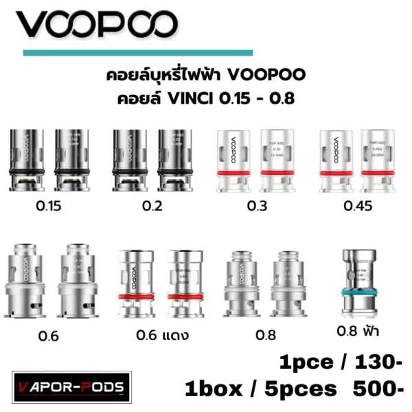 Voopoo Coil_คอยล์ Vinci