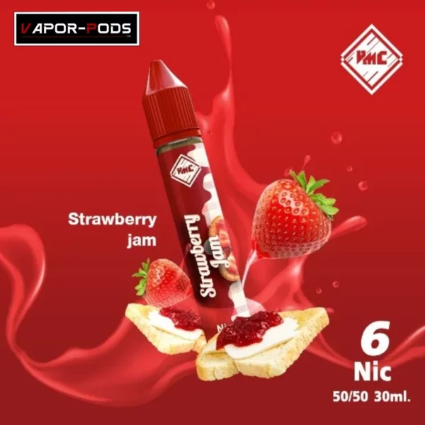 น้ำยาบุหรี่ไฟฟ้า VMC ฟรีเบส กลิ่น Strawberry Jam