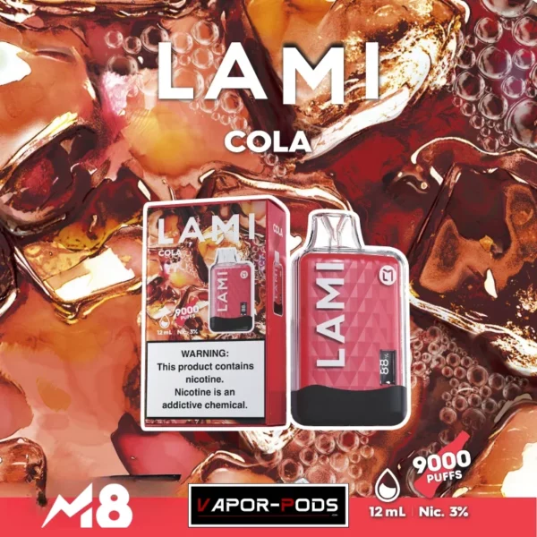 Lami M8 9000 Puffs_Cola_พอตใช้แล้วทิ้ง 9000 คำ