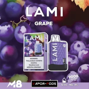 Lami M8 9000 Puffs_Grape_พอตใช้แล้วทิ้ง 9000 คำ