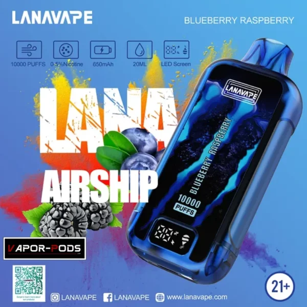 LANA AIRSHIP 10000 Puffs_Blueberry Raspberry