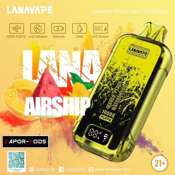 LANA AIRSHIP 10000 Puffs_Mango Peach Watermelon