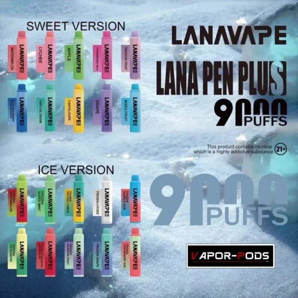 LANA PEN PLUS 9000 Puffs