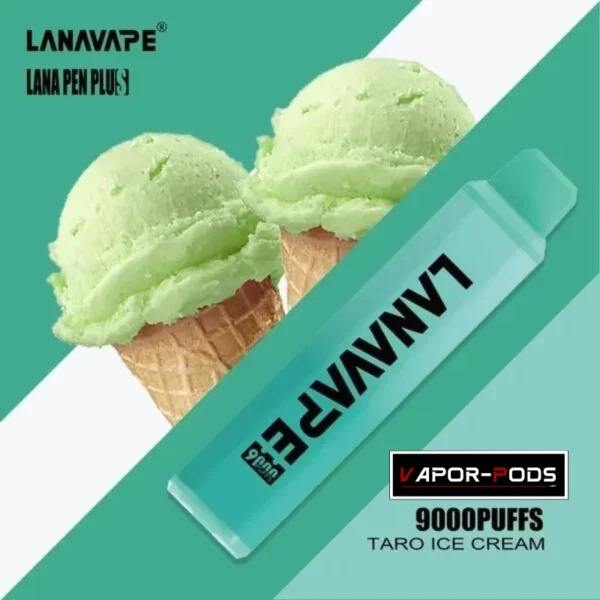 LANA PEN PLUS 9000 Puffs_Taro Ice Cream