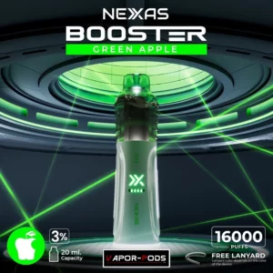 NEXAS BOOSTER 16000 Puffs_nic3%_Green Apple