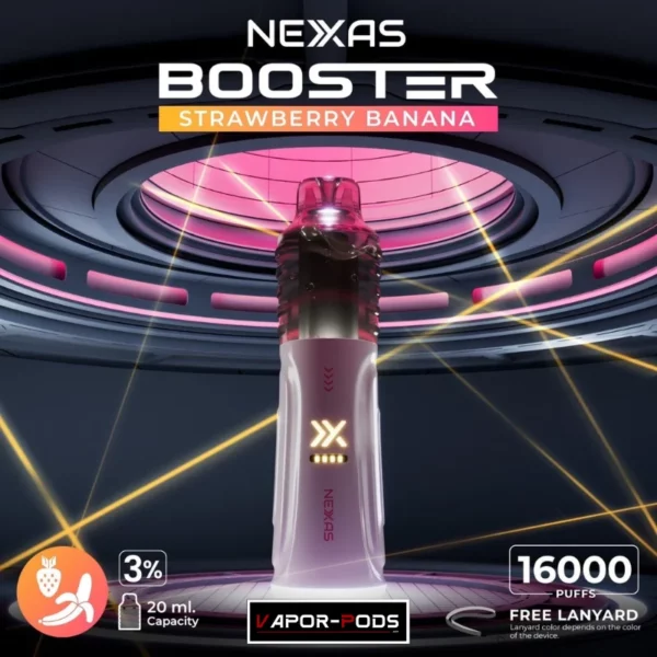 NEXAS BOOSTER 16000 Puffs_nic3%_Strawberry Banana