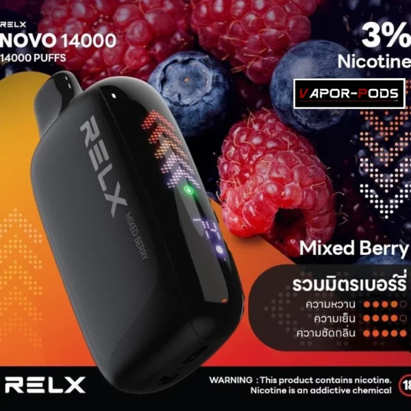 Relx NOVO 14000 Puffs_Mixed Berry