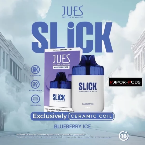 JUES Slick 6000 คำ_Blueberry Ice