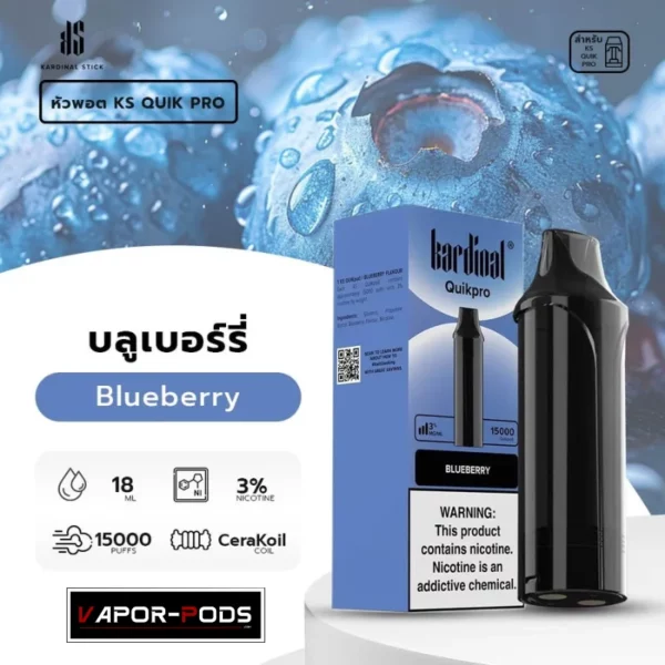 หัวพอต KS Quik Pro 15000 คำ_Blueberry